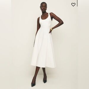 Reformation White Mikol Knit Dress L